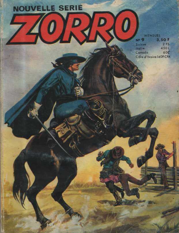 Scan de la Couverture Zorro Nouvelle Serie SFPI n 9